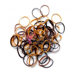 Elastice pentru codite de par, set 70 bucati MRT708 Maro Mixt